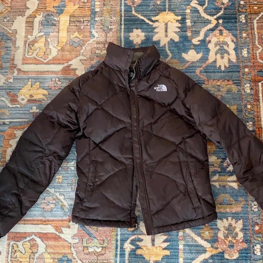 The North Face sz small brown puffer jacket